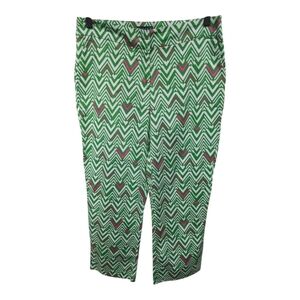 Melly M Cropped Zigzag Pants Sz 6